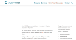 Desktop Screenshot of cryoconcept.com