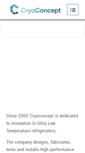 Mobile Screenshot of cryoconcept.com